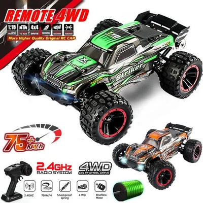 1:14 4WD RC Off-Road 2.4G Hochgeschwindigkeit 75 KM/H bürstenloser Monster Truck - Bild 1 von 4