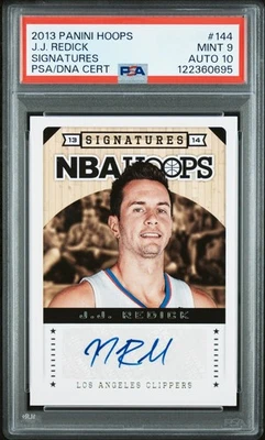 2013-14 NBA Hoops - Signatures J.J. Redick #144 Auto PSA 9 AUTO 10💎 - Image 1 of 3