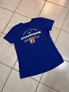 Nike Texas Rangers World Series Damen T-Shirt Blau Größe S - Bild 1 von 8