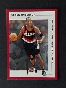 2001-02 Fleer Premium Star Rubies Red Missing SN #SR20 Derek Anderson BLAZERS - Picture 1 of 2