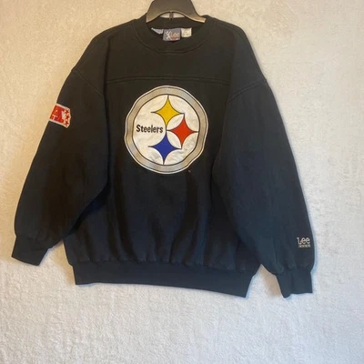 Sudadera De Colección XL Pittsburgh Steelers Cuello Redondo Lee Sport NFL Fútbol Foto 1 de 4