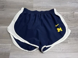 Nike Dri-Fit Michigan Wolverines Running Shorts Adult Size M Athletic Navy Blue - Picture 1 of 8