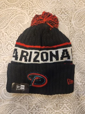 Arizona Diamondbacks Baseball MLB New Era Beanie Knit Hat With Pom - Image 1 of 2