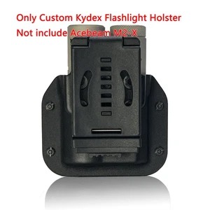 Fondina Torcia Kydex Personalizzata per Acebeam M2-X, Clip Cintura Tattica con Lucchetto - Foto 1 di 4