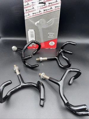 4 soportes de caña Driftmaster 250H vástago roscado de 1/2" de diámetro roscados roscados de mano Rt 25° peces Foto 1 de 4