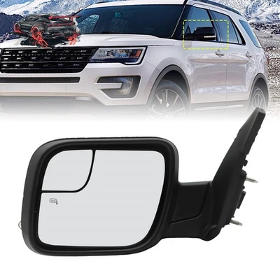 Driver Side Heated For 2016-2019 Ford Explorer Signal Light Power Glass Mirror - Изображение 1 из 4