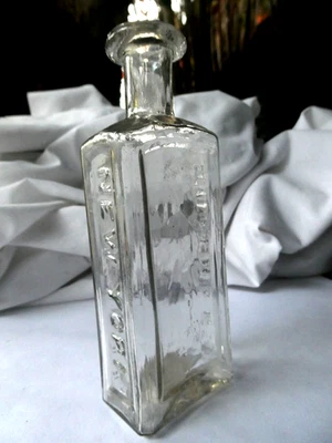 Open Pontil Clear Medicine TILDEN & CO. NUEVA YORK Foto 1 de 4