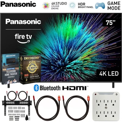 Smart Fire TV Panasonic 75 pulgadas LED 4K Ultra HD con paquete de protección de 26 meses Foto 1 de 4