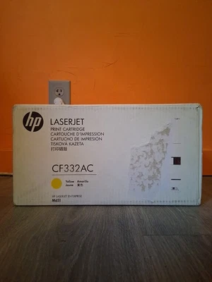 Cartucho de tóner amarillo HP 654A CF332AC para LaserJet Enterprise M651 Foto 1 de 2