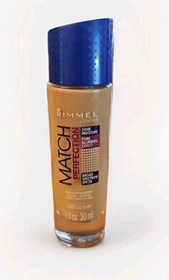 Тональная основа Rimmel London Match Perfection Foundation SPF 20 Exp 2019 100(120) цвет слоновой кости - Изображение 1 из 2