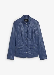 Lederjacke aus Lammnappa Gr. 42 Indigoblau Damen Leder-Jacke Bikerjacke Neu* - Bild 1 von 1