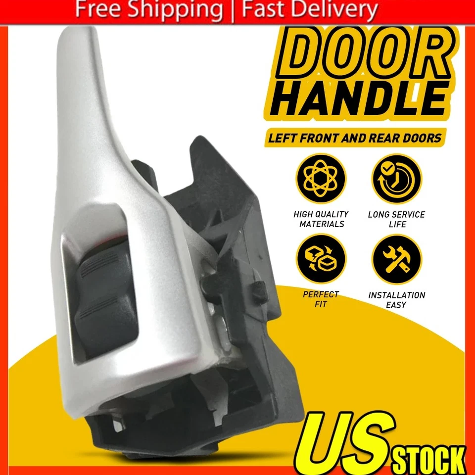 Door Handle For 2009-2013 Toyota Corolla Front or Rear Right Inner Black/Chrome Foto 1 de 4