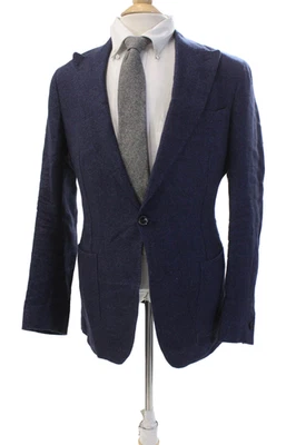 Chaqueta Blazer Para Mujer Reiss Mangas Largas Convulsada Un Botón Azul Marino Talla 36 Foto 1 de 4