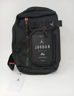Bolso Bandolera Nike Air Jordan Hesi Unisex Negro Rojo MA0839-023 NUEVO CON ETIQUETAS Foto 1 de 4