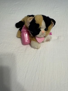 Vintage Tyco Kitty Kitty Jungle Kittens Calico gattino fusa con bottiglia ed etichetta - Foto 1 di 14