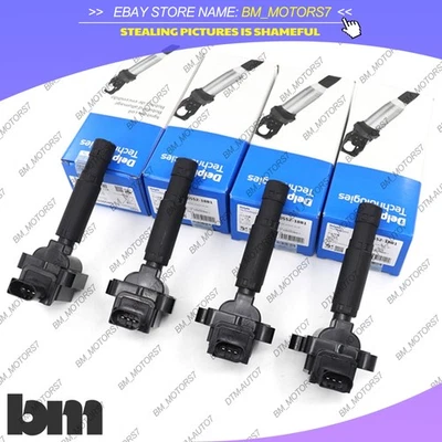 4PCS Genuine DELPHI Ignition Coil  For Mercedes-Benz SLK250 C250  A0001502580 - Image 1 of 4