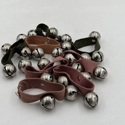 De colección 24 campanas de muñeca de Navidad 8 pulseras de banda tintineo musical sacudiendo campana de tobillo Foto 1 de 4