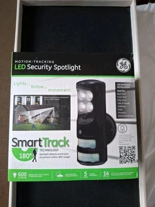 GE Motion Tracking LED Security Spotlight Smart Track 180° Tech Brand New Sealed - Picture 1 of 16
