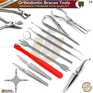 Orthodontic Braces Tool Lab Kit Mathieu Plier Bracket Removing Height Gauge Star - Picture 1 of 15