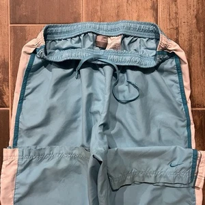 Vintage 2005 Nike Sportswear Swoosh Silver Tag Parachute Track Jogginghose - Bild 1 von 8