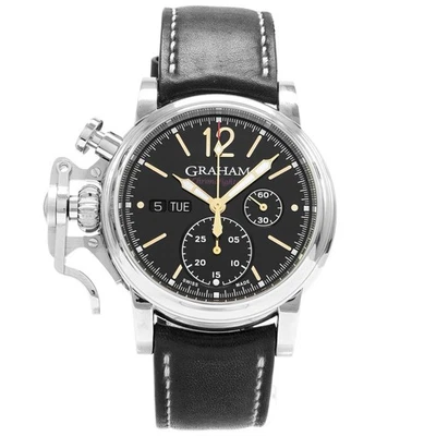 Relógio Graham Chronofighter tamanho grande GR2FYDV01 - Inventário 8131 aço inoxidável - Imagem 1 de 4