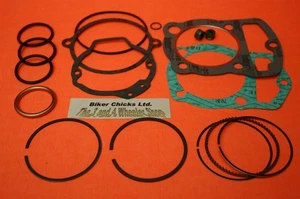 HONDA 82-83 ATC200E Piston Rings & Top End Gasket Set STD. 65.00mm - Bild 1 von 1