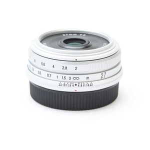 Voigtlander ULTRON 27mm F/2 Silver (for Fujifilm X mount) -Near Mint- #425 - Picture 1 of 12
