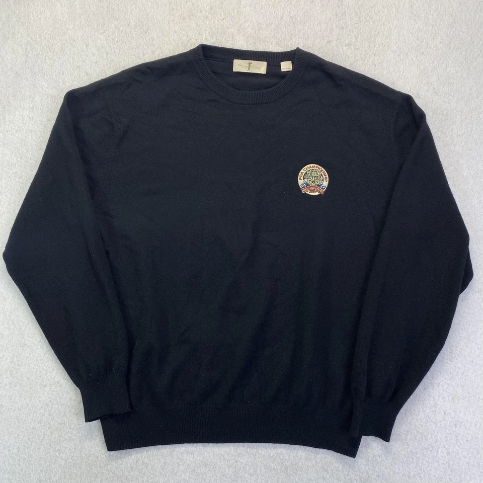 PGA Championship Cashmere Sweater Mens Large Black Whistling Straits 2010 Golf - Image 1 of 4