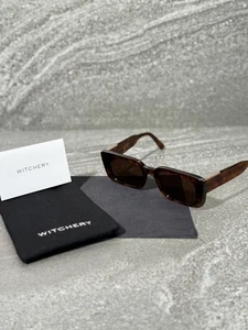 NEW Witchery Lulu Sunglasses Tortoise Polarised 60290438 Rectangle Round Acetate - Picture 1 of 11