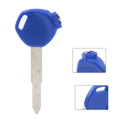 Scooter Blank Key Uncut 1pcs Right Slot For Honda PCX125 150 SH125 150 Blue - Image 1 of 4
