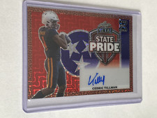 Cedric Tillman 2023 Leaf Metal State Pride Mojo Pigskin Auto /5