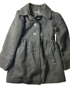 Girls Holiday Editions Black Sparkle Dress Up coat (No hood/hat) Sz XS 4/5 - Picture 1 of 4