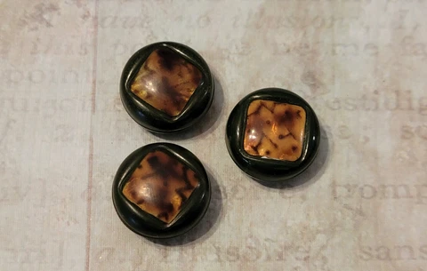 Antique Celluloid bubble Top Button  Beautiful Cover