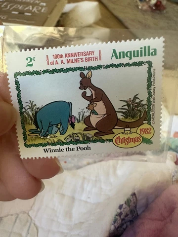 ANGUILLA 1982 DISNEY CHRISTMAS WINNIE THE POOH KANGA EEYORE Stamp Roo Milne 100 Cover