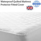 Waterproof Quilted Mattress Protector Topper Microfibre Anti Allergenic!!