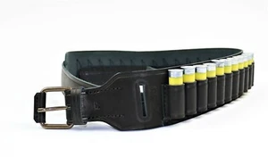 Nueva escopeta de cuero genuino carcasa 24 cartucho cinturón portador bandolier calibre 20 - Imagen 1 de 12