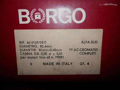 ALFA ROMEO ALFASUD BORGO PISTONS & RINGS - Image 1 of 2