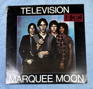 Televison Marquee Moon Vinyl LP 1977 RARE PROMO WHITE LABEL ELEKTRA Records Rock - Picture 1 of 9