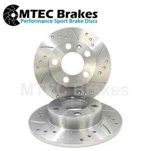 Cinquecento 1.1 Sporting Drilled Grooved Brake Discs - Picture 1 of 6