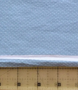 2 yds Vintage Cotton Quilt Fabric Dusty Blue Tiny dotted 1930's style - Picture 1 of 2