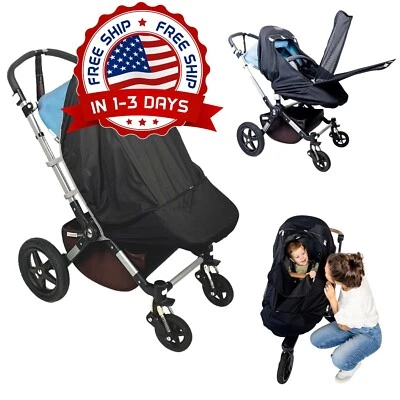 Sombrilla Y Mosquitera Universal Para Cochecito Con Cremallera Bidireccional NEW - Image 1 of 4