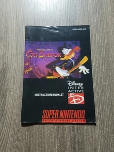 Maui Mallard in Cold Shadow (Super Nintendo SNES) solo manuale - autentico - Foto 1 di 13