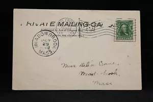 Massachusetts: Meadow Brook 1903 cartolina vista fiume, SCARCE DPO Bristol Co - Foto 1 di 2
