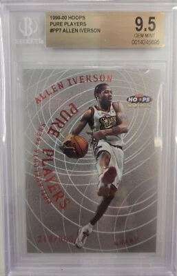 1999-00 NBA Hoops Pure Players #PP7 Allen Iverson/500 BGS 9.5 - Image 1 of 2