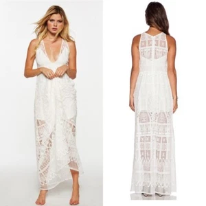 Jen’s Pirate Booty weiß Spitze Frankreich Maxikleid XS Hochzeit Braut Strand Urlaub - Bild 1 von 8