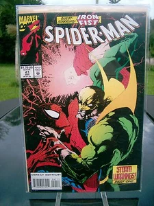 marvel comics SPIDER-MAN STORM WARNINGS! PART 1, 1993 IN SLEEVE dec # 41 - Picture 1 of 4