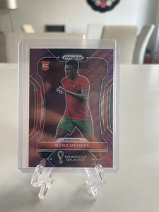 Copa Mundial de Fútbol Prizm 2022 Nuno Mendes RC Purple Wave Portugal Prizm SP/99 🔥 - Imagen 1 de 2