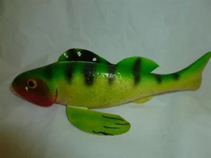7-1/2 Inch Wood Unsigned (Irving Rubitschung?) Glass Eyed Ice Decoy Lot E-223 - Picture 1 of 11