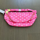 NWT Stoney Clover Lane SCL Jumbo Fanny Pack Pink White Heart Print VALENTINES