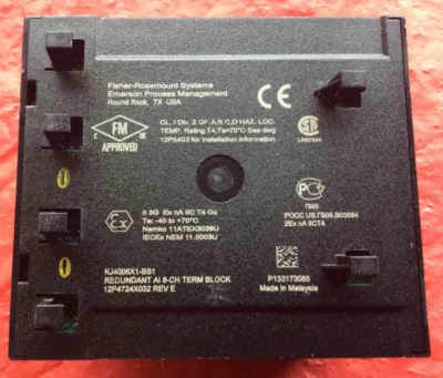 EMERSON KJ4006X1-BS1 Redundant AI 8-channel Terminal Block (12P4724X032) - Image 1 of 2